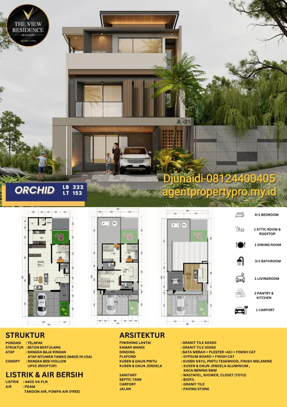 Type Paragon Orchid the view residence manado