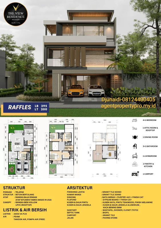 Type paragon raffles the view residence manado