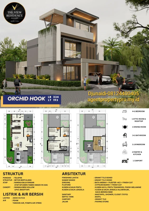 Type paragon orchid hook the view residence manado