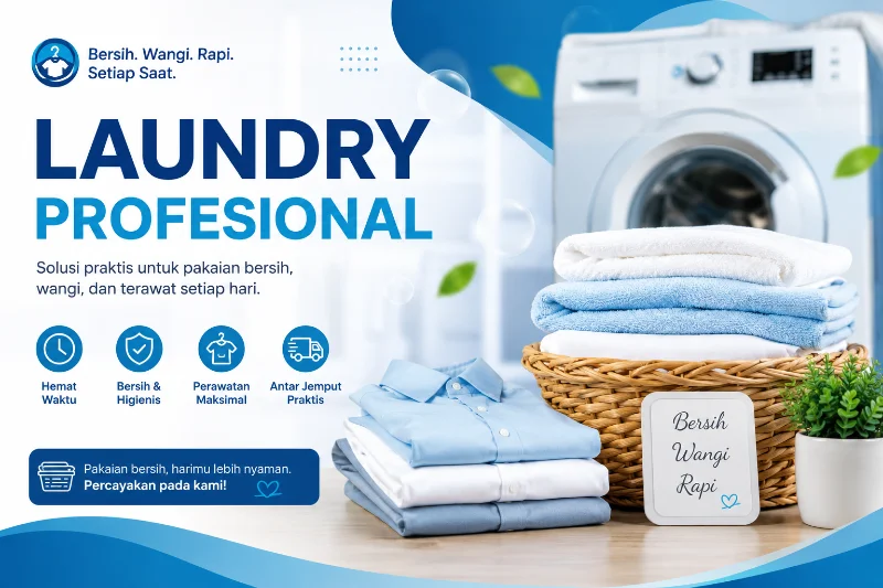 Laundry Profesional: Pakaian Bersih, Wangi, dan Higienis